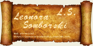 Leonora Somborski vizit kartica